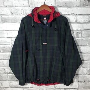 Vintage 90’s Chaps Ralph Lauren Tartan Plaid Anorak Windbreaker Large